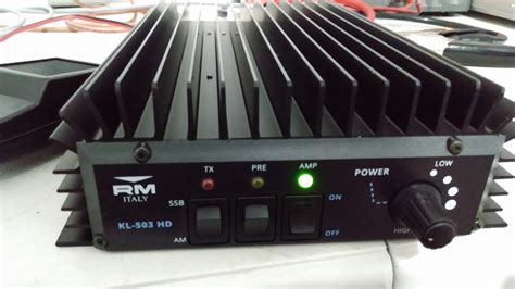 Type HF linear amplifier Frequency range 25-30 MHz Output power Max 300 W (PEP) Drive power 1-35 W Power supply. . Rm kl 503